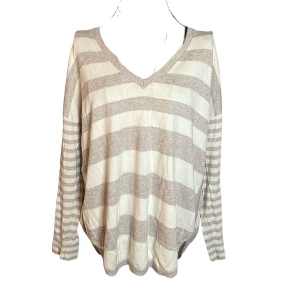 Express Cream stripped sweater size S - Picture 1 of 9
